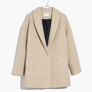 Sezane Herringbone coat
